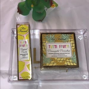 Bronzer duo and highlighter stick